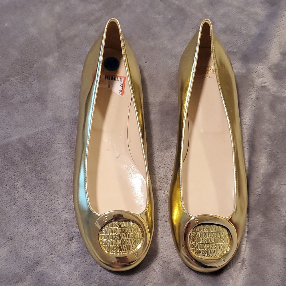 Francis Valentine Gold Women's Flats